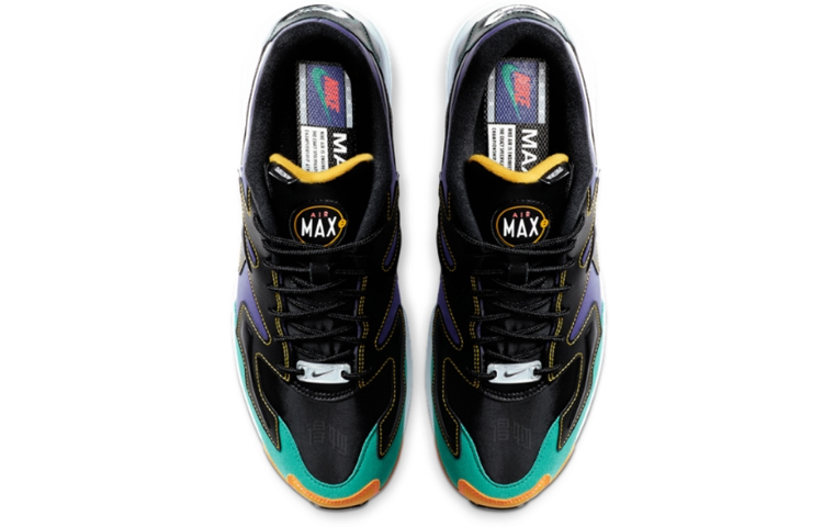 Мужские кроссовки Nike Air Max 2 Light (черно-фиолетовые) — Чёрныйфиолетовый — фото 4