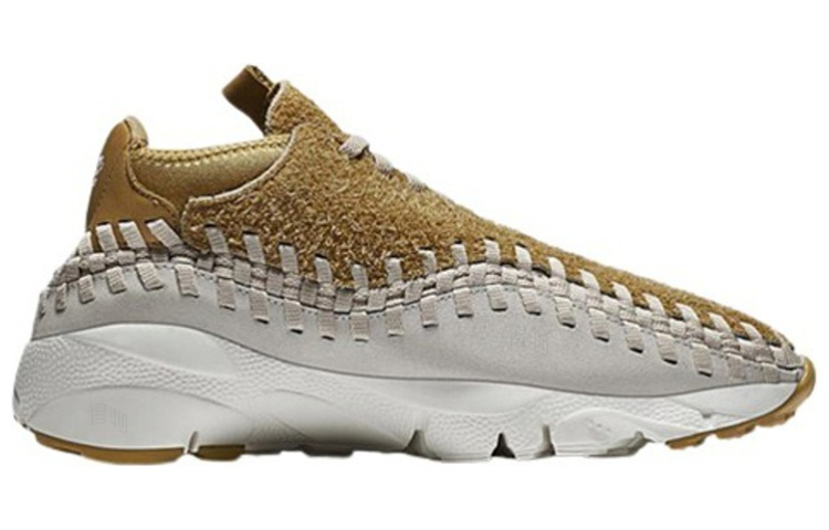 Кроссовки Nike Air Footscape woven Chukka Flat Gold (пшеничные) — 亮金/浅棕/白 — фото 2