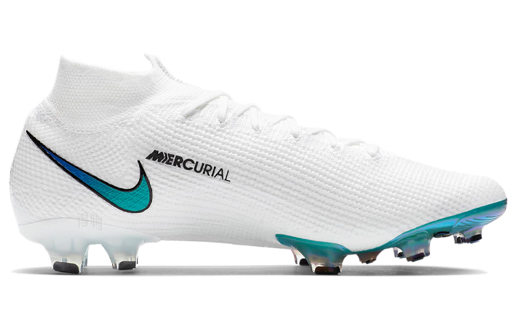 Мужские футбольные бутсы Nike Mercurial Superfly 7 Elite FG (белыйрозовыйсиний) — фото 2