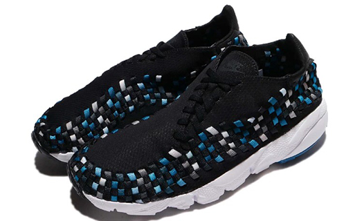 Мужские кроссовки Nike Air Footscape Woven (сине-черные) — Синий / чёрный — фото 4