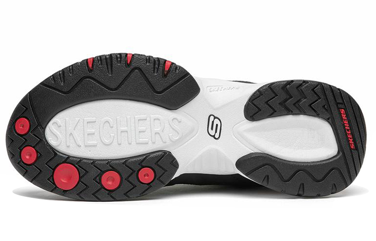 Женские кроссовки Skechers D'Lites Train (черно-красные) — фото 5