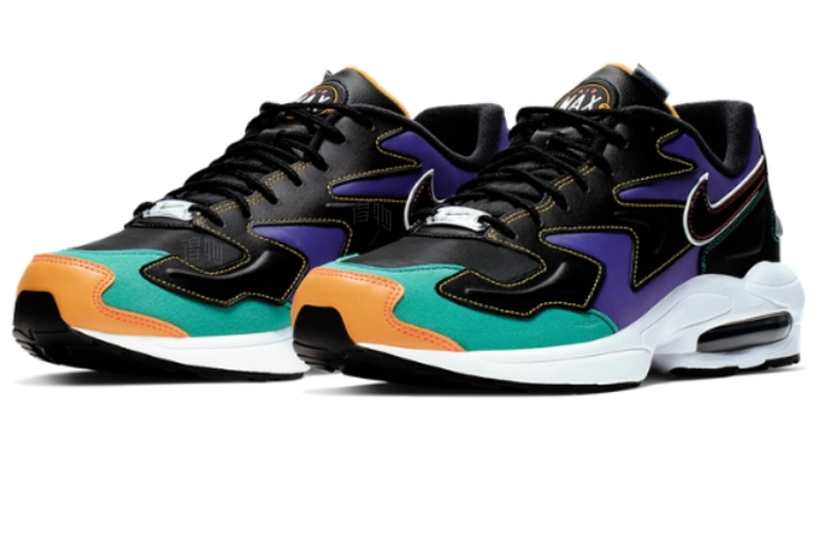 Мужские кроссовки Nike Air Max 2 Light (черно-фиолетовые) — Чёрныйфиолетовый — фото 3