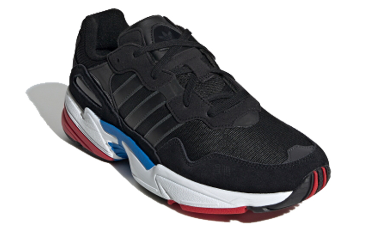 Кроссовки adidas Yung-96 (черно-бело-красный) — фото 3