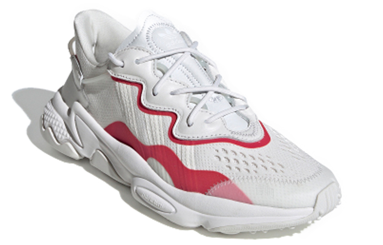 Кроссовки adidas Ozweego (бело-красные) — фото 2