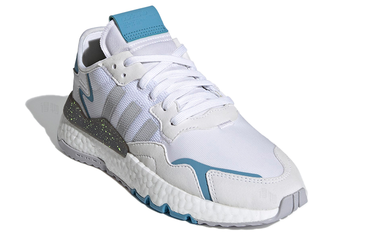 Женские кроссовки adidas originals Nite Jogger (белый / синий) — фото 3