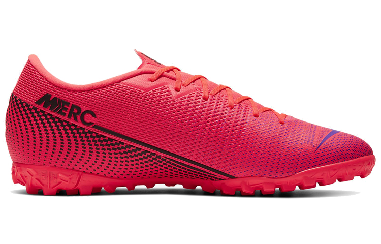 Футбольные шиповки Nike Mercurial Vapor 13 Academy TF (красный) — 激光深红色/黑色 — фото 2