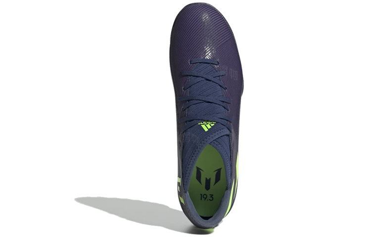 Мужские бутсы adidas Messi 19.3 Turf (фиолетово-зеленые) — Фиолетовый / зелёный — фото 4