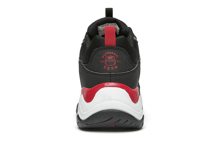 Женские кроссовки Skechers D'Lites Train (черно-красные) — фото 4