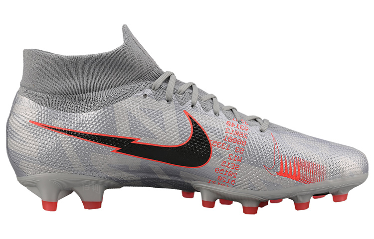 Мужские бутсы Nike Mercurial Superfly 7 13 Pro AG (серо-оранжевый) — фото 2