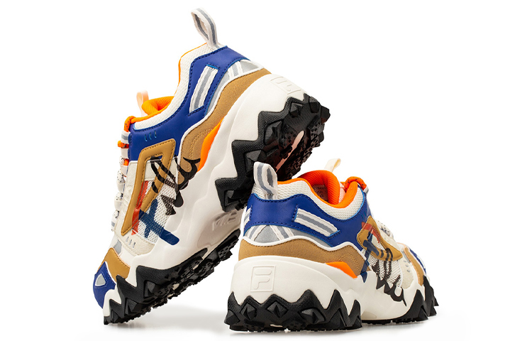 Мужские кроссовки Fila FUSION (желто-бело-синие) — Жёлтыйбелыйсиний — фото 4