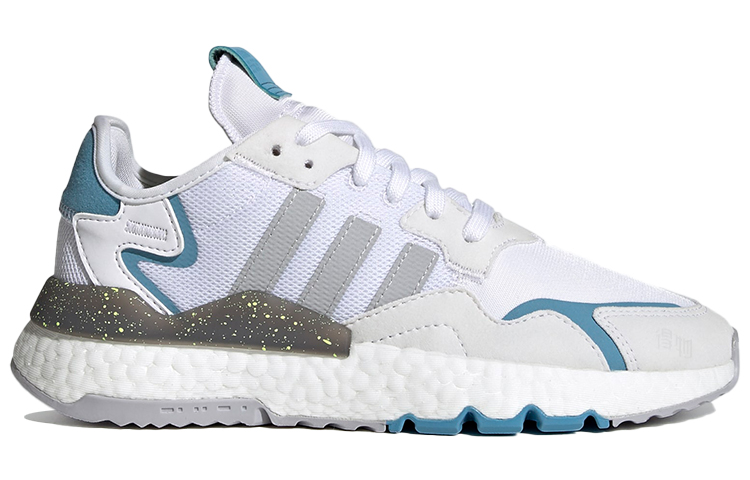 Женские кроссовки adidas originals Nite Jogger (белый / синий) — фото 2
