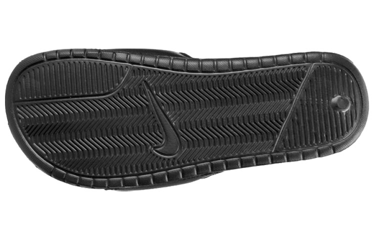 Шлепанцы Nike Benassi Solarsoft (черно-белые) — фото 5