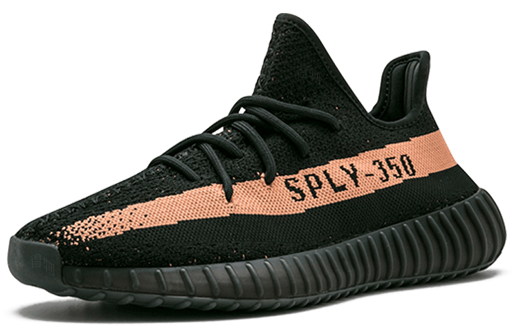 Унисекс кроссовки adidas originals Yeezy Boost 350 V2 (черный) — фото 2