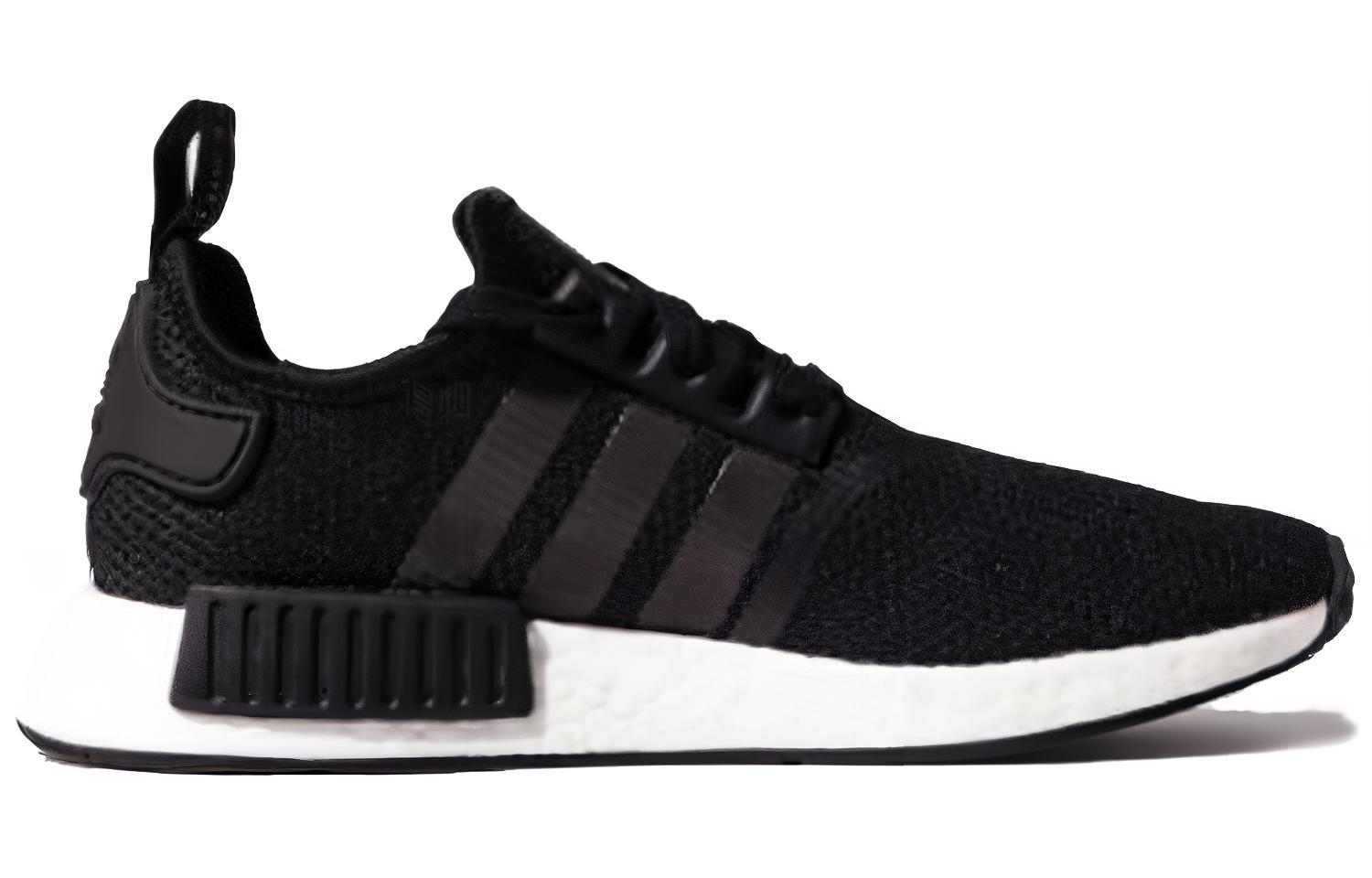 кроссовки adidas originals NMD_R1 (угольно-черные) — 煤黑 — фото 2