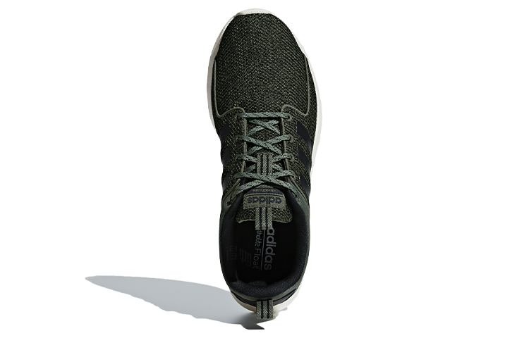 Мужские кроссовки adidas neo Lite Racer (черно-зеленые) — Чёрный / зелёный — фото 5