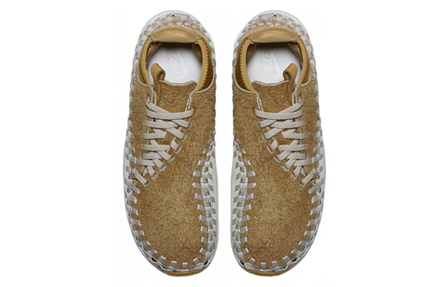 Кроссовки Nike Air Footscape woven Chukka Flat Gold (пшеничные) — 亮金/浅棕/白 — фото 4