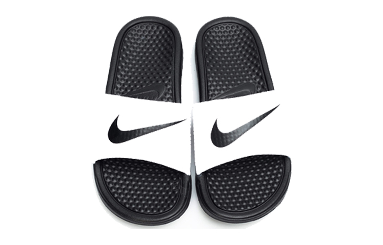 Женские шлепанцы Nike Wmns Benassi Swoosh (белые) — фото 3