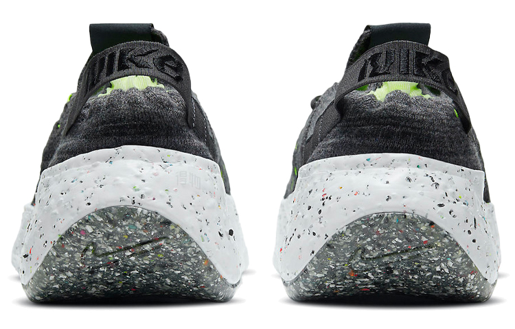 Мужские кроссовки Nike space hippie 04 (серо-бело-зеленые) — фото 5