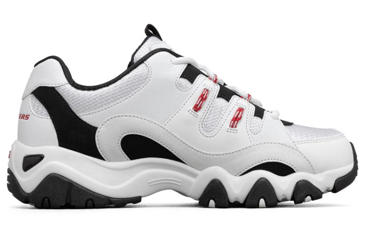 Женские кроссовки Skechers D'Lites 2.0 (белый / синий / красный) — фото 2