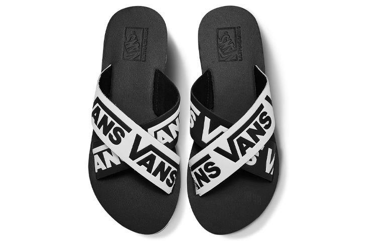 Женские сандалии Vans Cross Strap (черно-белый) — фото 4