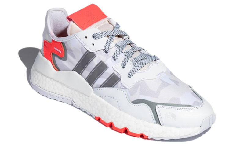 Кроссовки adidas originals Nite Jogger (бело-серо-розовые) — фото 3