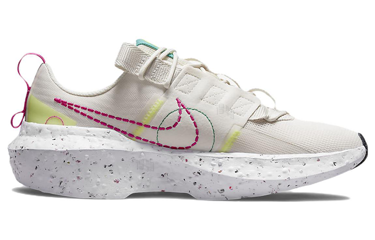 Женские кроссовки Nike Crater Impact (серые с зеленым, желтым и белым) — Серый / зелёный / жёлтый / белый — фото 2