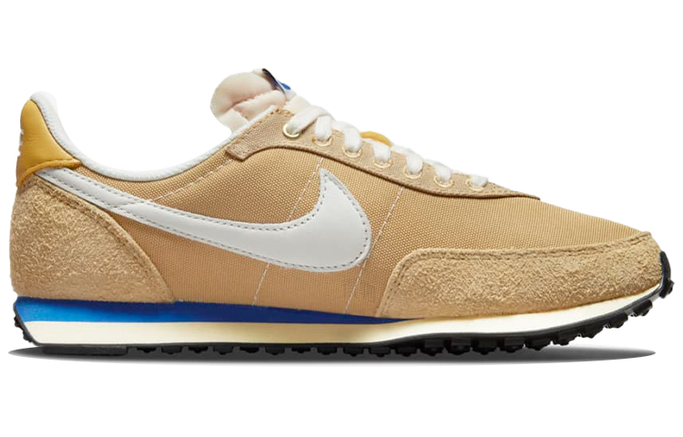 Женские кроссовки Nike Waffle Trainer 2 (желтые) — 麻线黄/游戏宝蓝/花粉黄/帆白 — фото 2