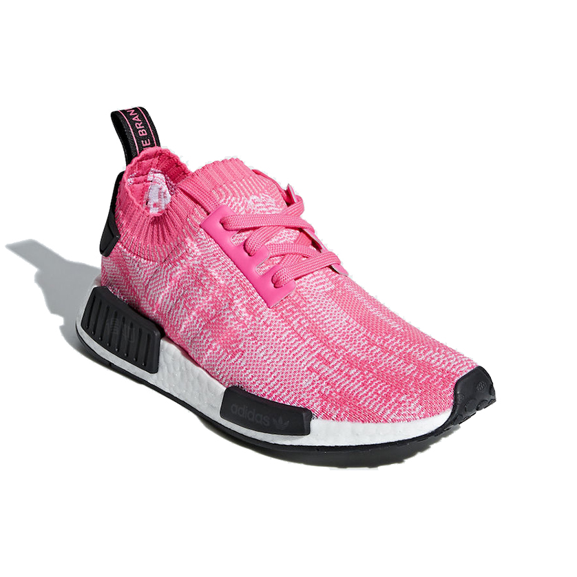 Женские кроссовки adidas NMD_R1 Primeknit (розовые) — 荧光粉 — фото 2