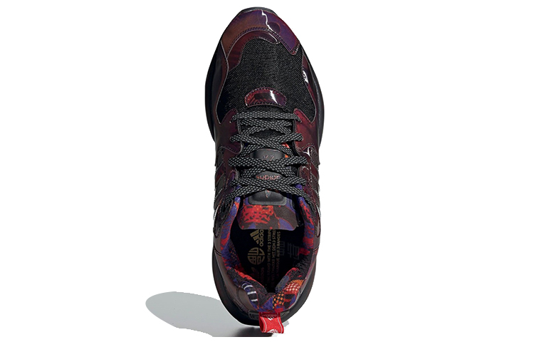 Кеды adidas originals ZX Alkyne "CNY" (черно-красные) — Чёрный / красный — фото 5