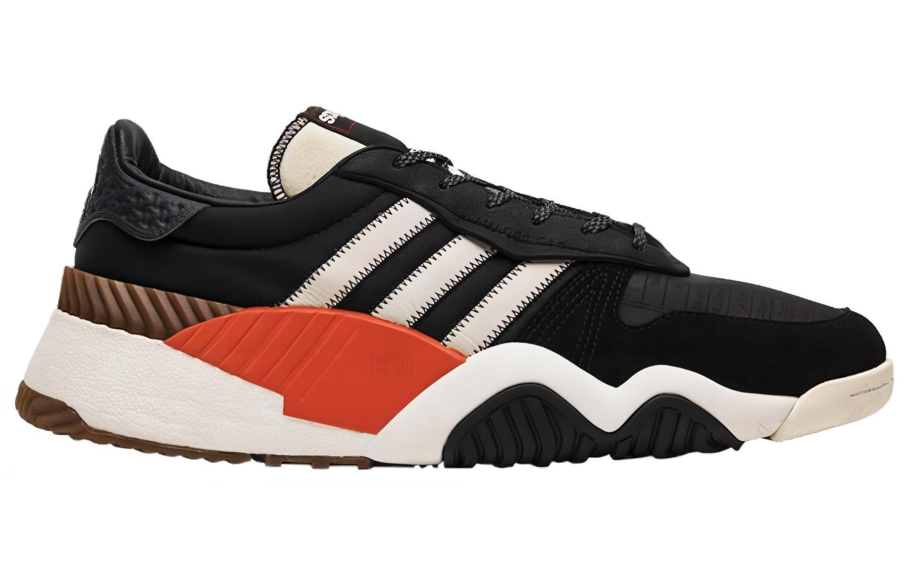Кроссовки adidas originals Turnout Bball Alexander Wang Core Black (черно-бело-оранжевые) — Чёрный / белый / оранжевый — фото 2
