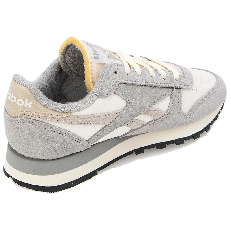 Кеды Reebok Classic Leather (серо-белый) — фото 4