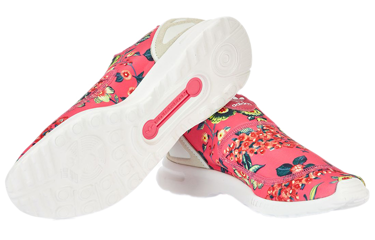 Женские кроссовки adidas originals ZX Flux Smooth Slip On (розовые) — фото 5