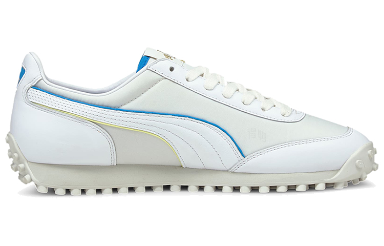 Кроссовки PUMA Fast Rider Rudolf Dassler Legacy (белый / синий / желтый) — Белый / синий / жёлтый — фото 2