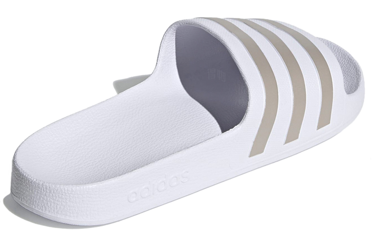 Шлепанцы adidas Adilette Aqua (бело-серебристые) — Белый / серебристый — фото 4