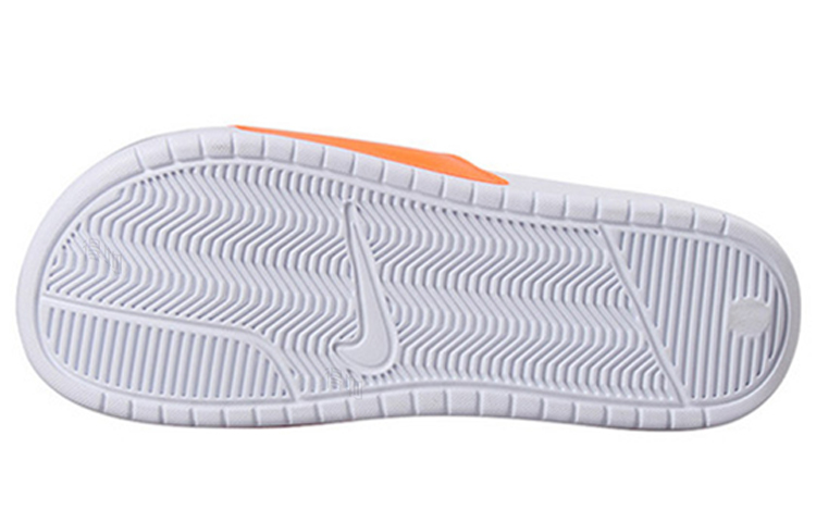 Мужские шлепанцы Nike Benassi JDI (оранжевые) — фото 5