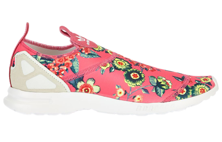 Женские кроссовки adidas originals ZX Flux Smooth Slip On (розовые) — фото 2