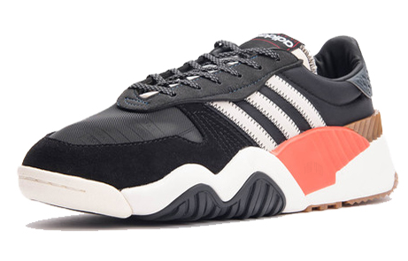 Кроссовки adidas originals Turnout Bball Alexander Wang Core Black (черно-бело-оранжевые) — Чёрный / белый / оранжевый — фото 3
