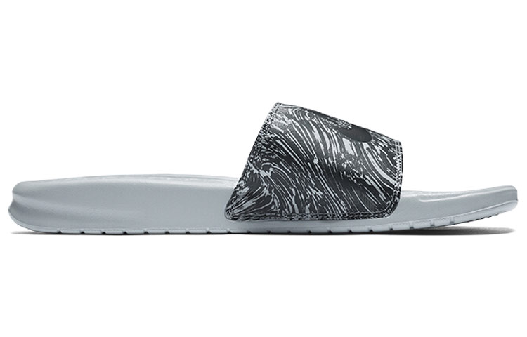 Мужские шлепанцы Nike Benassi JDI (черно-белые) — Чёрный / белый — фото 2