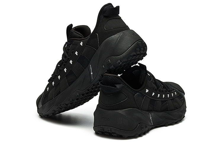 Мужские кроссовки Fila Fusion (черные) — фото 4