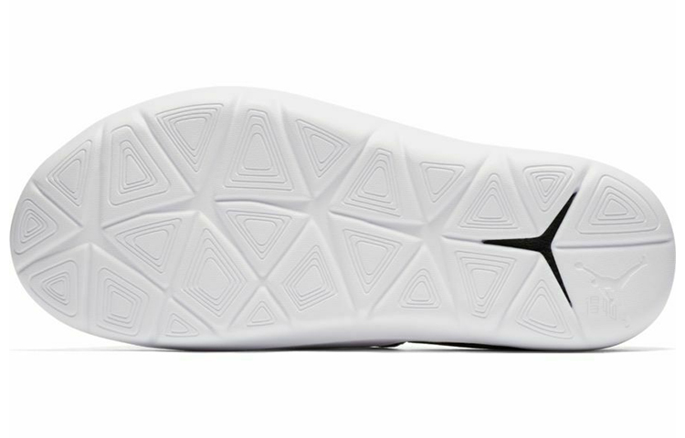 Мужские шлепанцы Jordan Hydro Retro 7 (черно-белые) — Чёрный / белый — фото 5
