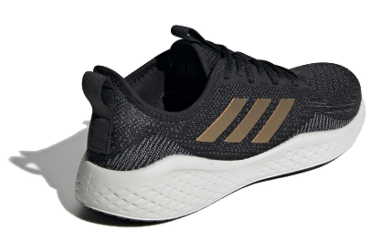 Женские кроссовки adidas Fluidflow 1.0 (черно-золотые) — фото 3
