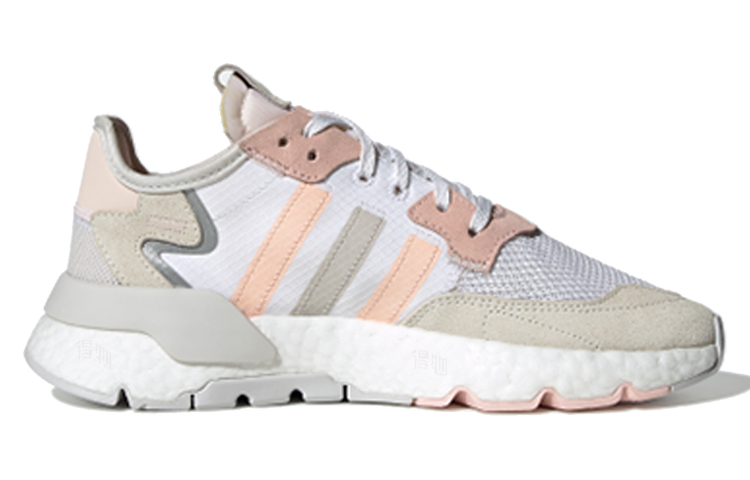 Женские кроссовки adidas originals Nite Jogger (бело-розовый) — Белый / розовый — фото 2