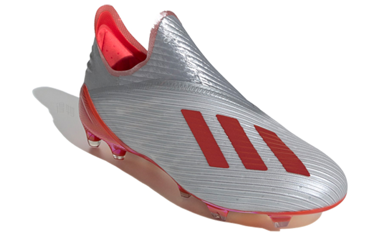 Мужские бутсы adidas X 19+ Firm Ground Cleats FG (красно-серые) — Красный / серый — фото 3