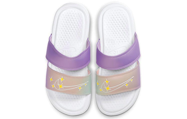 Женские шлепанцы Nike Benassi Duo Ultra Slide Duo Ultra Slide (розово-фиолетовый) — Розовыйфиолетовый — фото 3