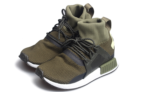 Мужские кроссовки adidas originals NMD XR1 Winter (зелено-белые) — Зелёный / белый — фото 2