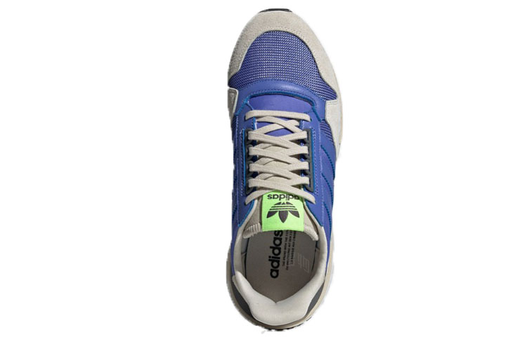 Мужские кроссовки adidas originals ZX 500 RM (сине-серые) — Синий / серый — фото 4