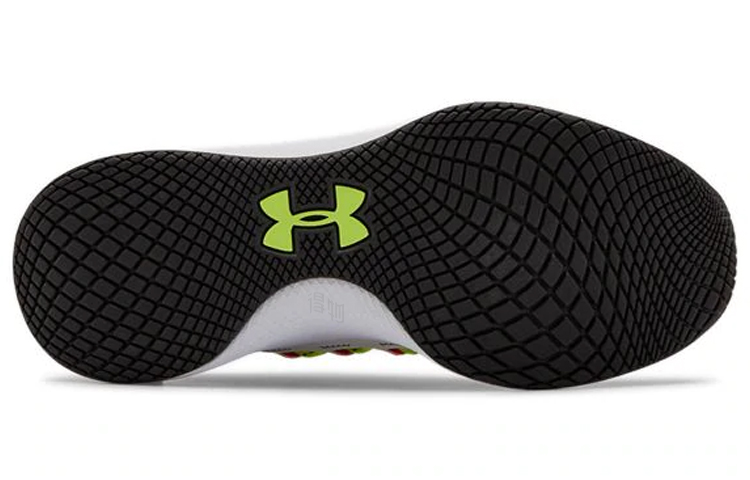 Женские кроссовки Under Armour Charged Breathe (бело-зеленые) — Белый / зелёный — фото 5