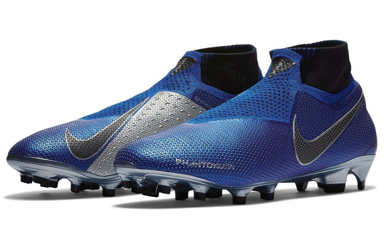 Мужские кроссовки Nike Phantom Vsn Elite DF FG (голубые) — фото 3