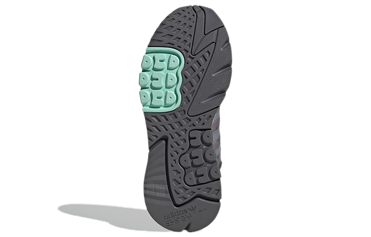 Кроссовки adidas originals Nite Jogger (серо-зелено-белые) — Серый / зелёный / белый — фото 6