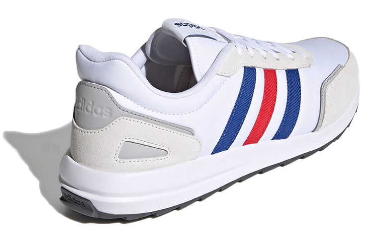 Мужские кроссовки adidas neo Retrorun (бело-красно-синие) — Белый / красный / синий — фото 4